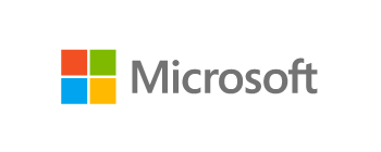 Microsoft logo featuring a square made up of smaller squares - one red, one green, one blue, and one yellow.